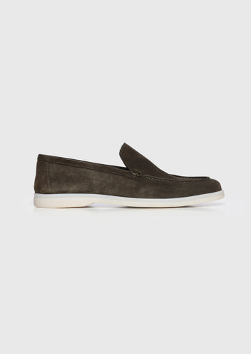 Haki Süet Casual Loafer