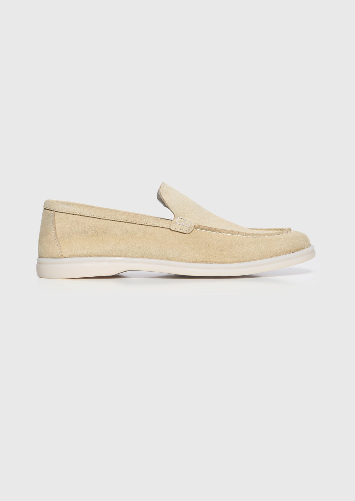 Sarı Süet Casual Loafer