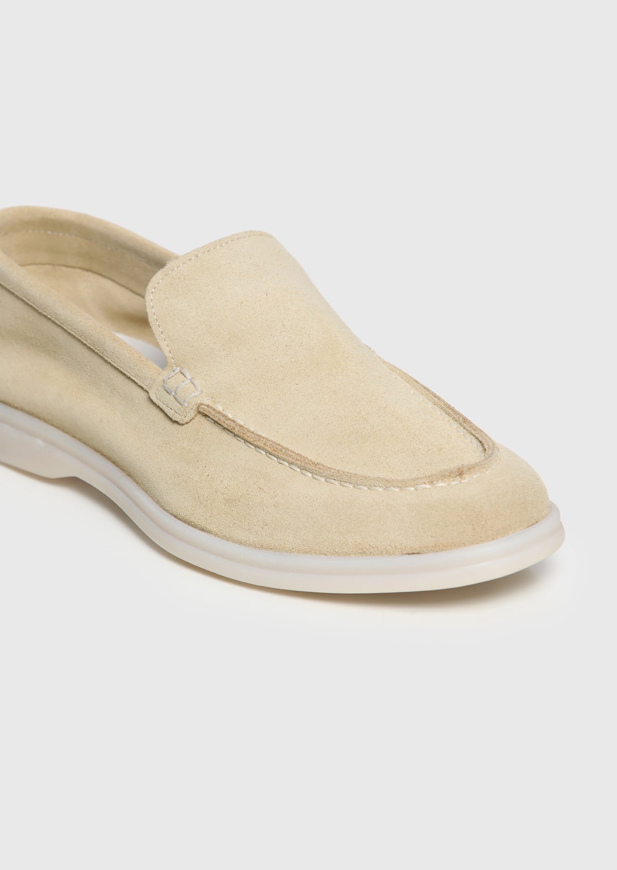 Sarı Süet Casual Loafer
