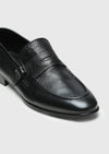 Siyah Deri Klasik Loafer