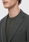 Haki Mikro Zeroweight Slim Fit Yün Karışımlı Ceket