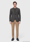 Haki Mikro Zeroweight Slim Fit Yün Karışımlı Ceket