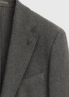 Haki Mikro Zeroweight Slim Fit Yün Karışımlı Ceket