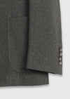 Haki Mikro Zeroweight Slim Fit Yün Karışımlı Ceket