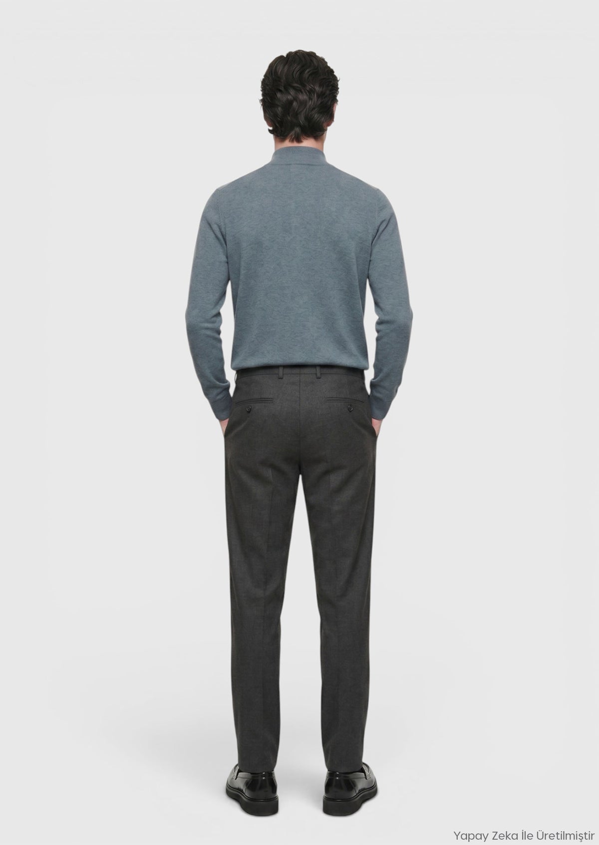 Kahverengi Düz Dokuma Modern Fit Casual Pantolon