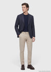 Lacivert Mikro Zeroweight Slim Fit İpek Karışımlı Ceket