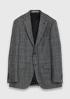 Siyah Regular Fit İpek Karışımlı Ceket