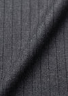 Koyu Gri Çizgili Zeroweight Slim Fit İpek Karışımlı Takım Elbise