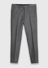 Koyu Gri Çizgili Zeroweight Slim Fit İpek Karışımlı Takım Elbise