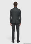 Haki Kareli Zeroweight Slim Fit Yün Karışımlı Takım Elbise