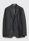Haki Kareli Zeroweight Slim Fit Yün Karışımlı Takım Elbise