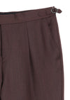 Bordo Düz Relaxed Fit %100 Yün Takım Elbise