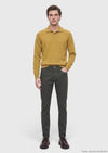 Yeşil Dokuma Regular Fit Casual Yün Karışımlı Pantolon