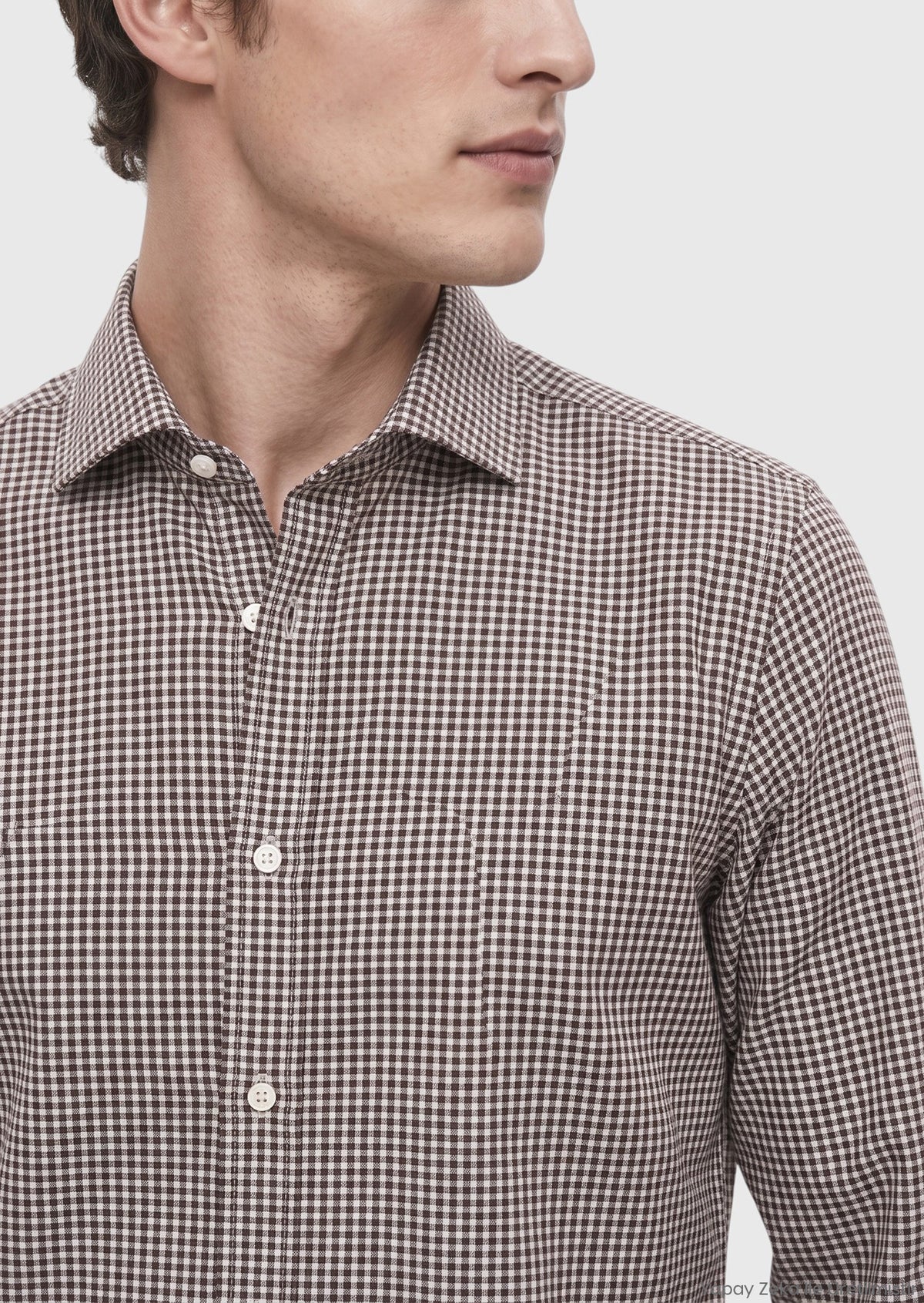 Bordo Kareli Casual Fit Uzun Kumaş Casual Pamuk Karışımlı Gömlek