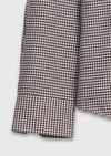 Bordo Kareli Casual Fit Uzun Kumaş Casual Pamuk Karışımlı Gömlek