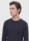 Lacivert Düz %100 Pamuk T-Shirt
