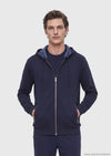 Lacivert Kapüşonlu Düz Sweatshirt