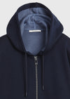 Lacivert Kapüşonlu Düz Sweatshirt