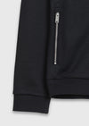Lacivert Dik Yaka Düz Sweatshirt