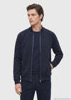 Lacivert Dik Yaka Düz Sweatshirt
