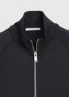 Lacivert Dik Yaka Düz Sweatshirt