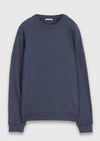 İndigo Bisiklet Yaka Düz Sweatshirt