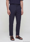 Lacivert Düz Dokuma Jogging Fit Casual Pantolon
