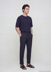 Lacivert Düz Dokuma Jogging Fit Casual Pantolon