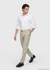 Açık Yeşil Düz Dokuma Regular Fit Casual %100 Pamuk Pantolon