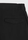Siyah Düz Dokuma Jogging Fit Casual Pamuk Karışımlı Pantolon