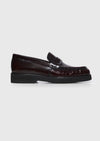 Mürdüm Deri Casual Loafer