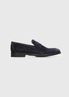 Lacivert Süet Casual Loafer
