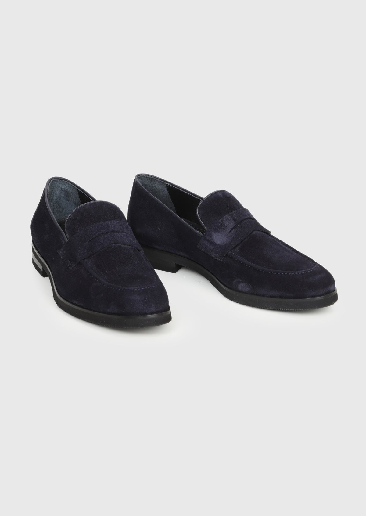 Lacivert Süet Casual Loafer