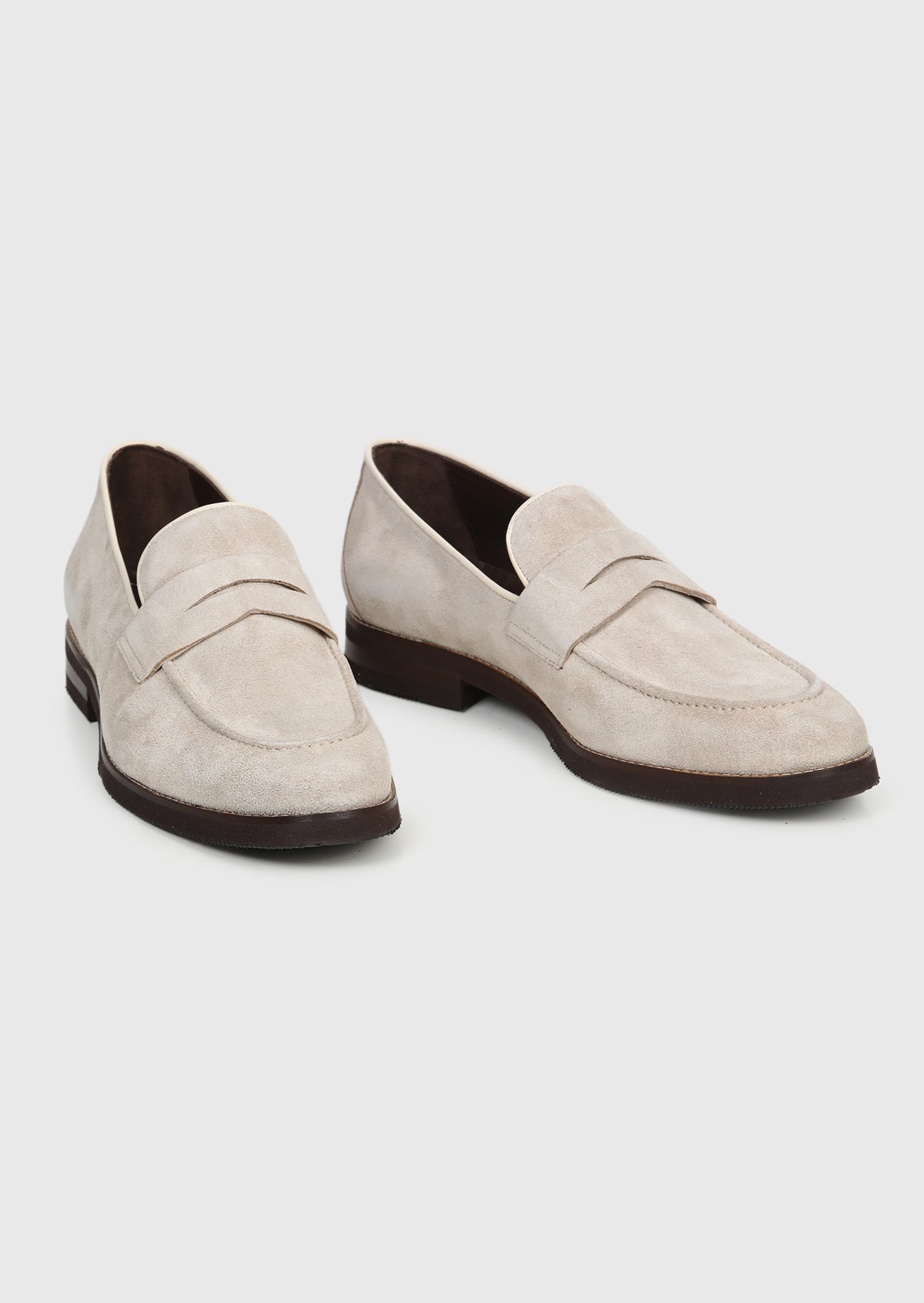 Bej Süet Casual Loafer