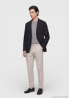 Siyah Shirt Shoulder Slim Fit %100 Pamuk Örme Ceket