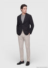Siyah Shirt Shoulder Slim Fit %100 Pamuk Örme Ceket