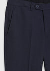 Açık Lacivert Kareli Zeroweight Slim Fit %100 Yün Takım Elbise