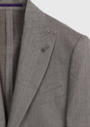 Vizon Desenli Zeroweight Slim Fit Yün Karışımlı Takım Elbise