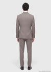 Vizon Desenli Zeroweight Slim Fit Yün Karışımlı Takım Elbise