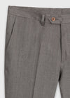 Vizon Desenli Zeroweight Slim Fit Yün Karışımlı Takım Elbise
