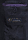Lacivert Desenli Zeroweight Slim Fit Yün Karışımlı Takım Elbise