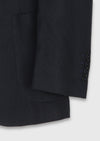 Lacivert Düz Zeroweight Slim Fit Keten Karışımlı Takım Elbise