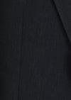 Lacivert Düz Zeroweight Slim Fit Keten Karışımlı Takım Elbise