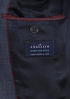 İndigo Düz Modern Fit %100 Yün Takım Elbise