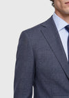 İndigo Düz Modern Fit %100 Yün Takım Elbise