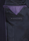 Lacivert Çizgili Zeroweight Slim Fit %100 Yün Takım Elbise