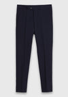 Lacivert Çizgili Zeroweight Slim Fit %100 Yün Takım Elbise