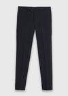 Lacivert Çizgili Zeroweight Slim Fit Yün Karışımlı Takım Elbise