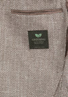 Açık Kahve Desenli Zeroweight Slim Fit Pamuk Karışımlı Ceket
