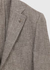 Açık Kahve Desenli Zeroweight Slim Fit Pamuk Karışımlı Ceket
